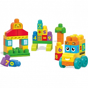 Конструктор Обучающий автобус с цифрами - Mega Bloks (Mattel, FBM80)